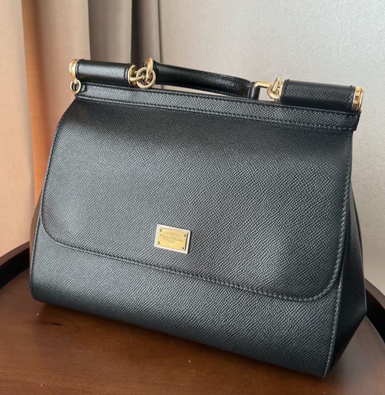 Dolce & Gabbana Sicily Medium Bag – Black